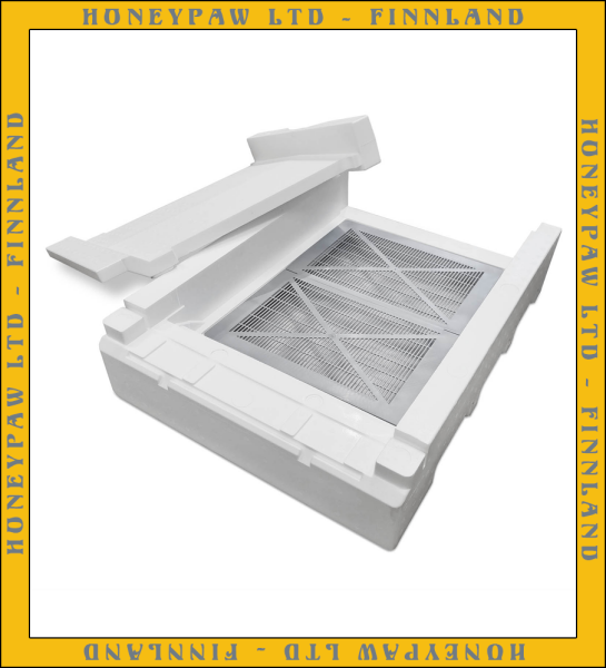 Hive Bottom With Ventilation Board  Bottom with plastic mesh