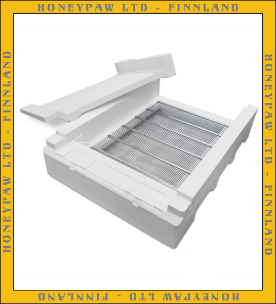 Hive Bottom With Ventilation Board Bottom with steel mesh